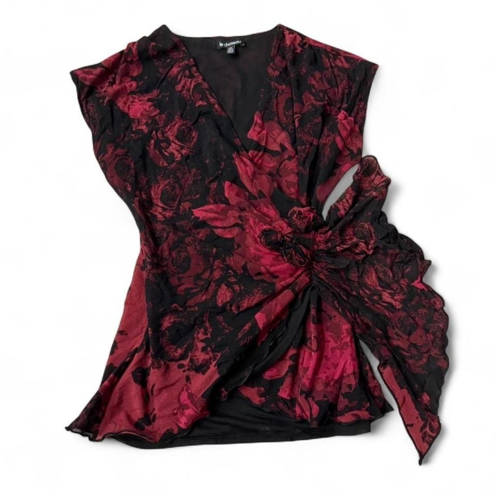 Whimsy goth Alt Dark Romantic Grunge Sz Small Y2K Top Whimsical - Picture 3 of 8
